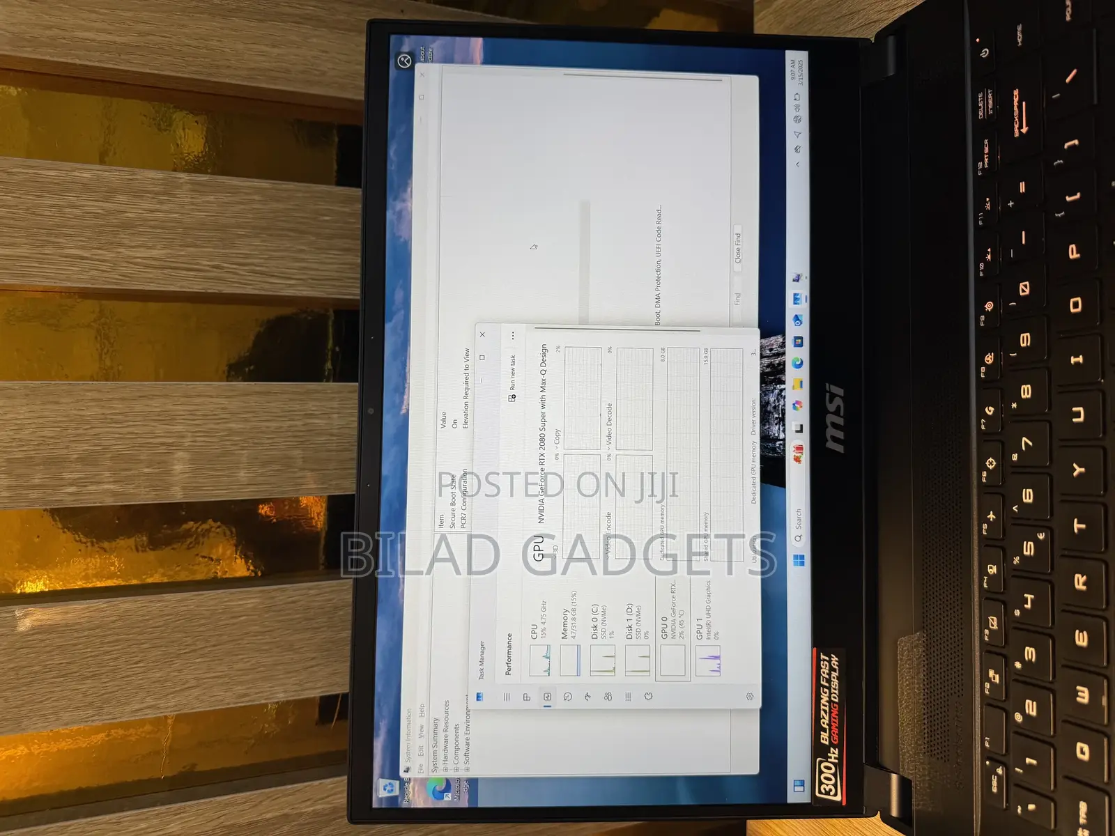 Laptop MSI Stealth GS77 32GB Intel Core I7 SSD 1T
