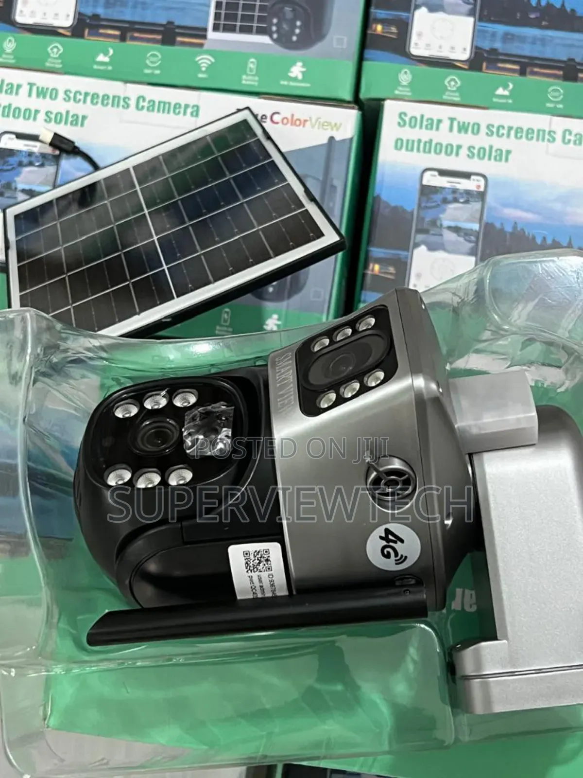 360 Rotation 4g Solar Cctv Camera