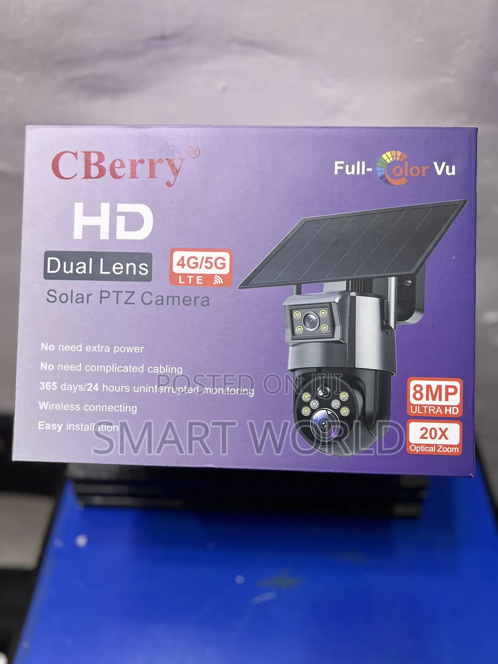 4g Ubox Dual Lens Solar PTZ Camera With 20x Zoom in Alimosho - Security ...