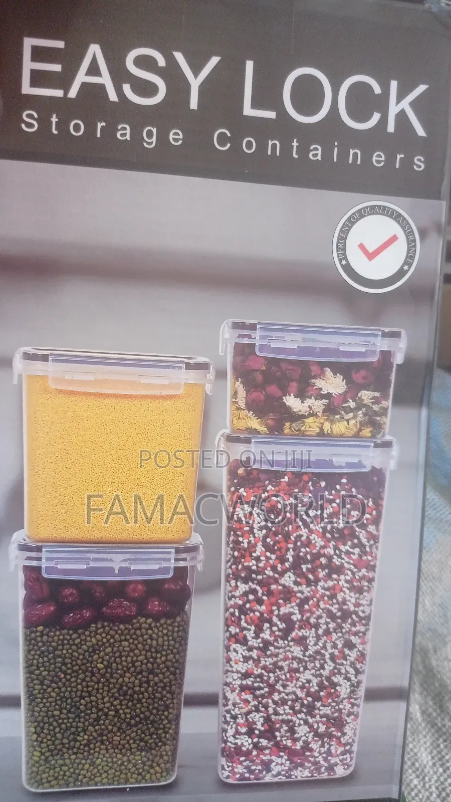 4 Pieces Set Airtight Cereal Container