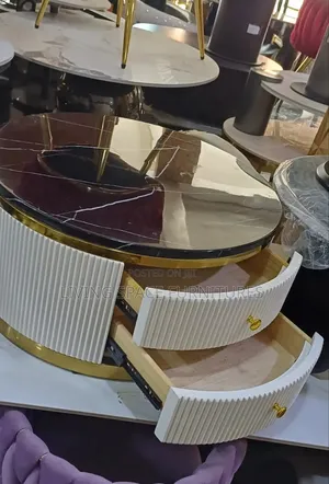 Round Marble Top Coffee Table