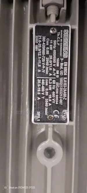 11kw Simens Electric Motor 15hp 2940rpm High Speed