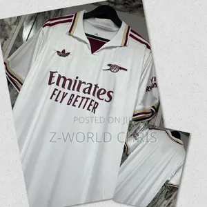 Arsenal Official 25/26 White Away Jersey