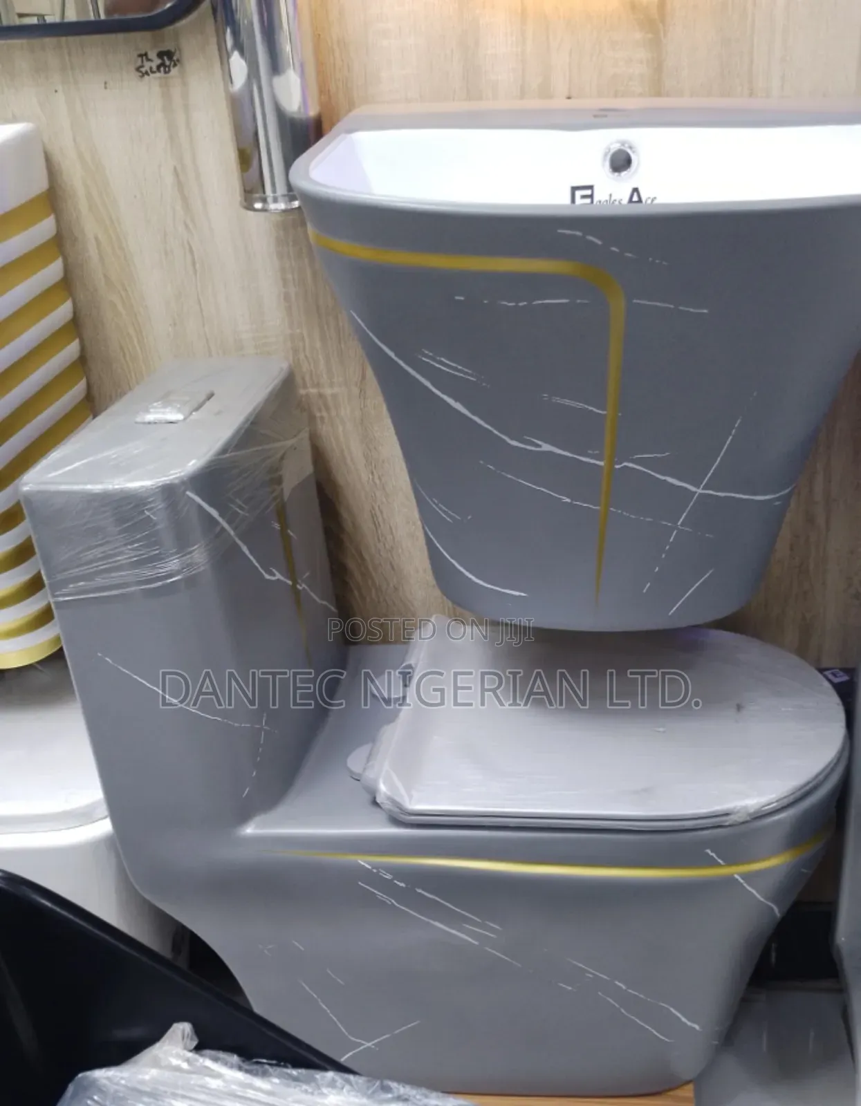 Grey Wc With Hanging Basin