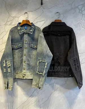 Photo - Top Quality Luxury Cargo Jeans Jacket Well Branded