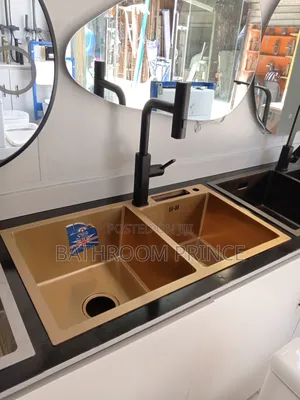 Quality Rose Gold Double Bowl Kitchen Sink