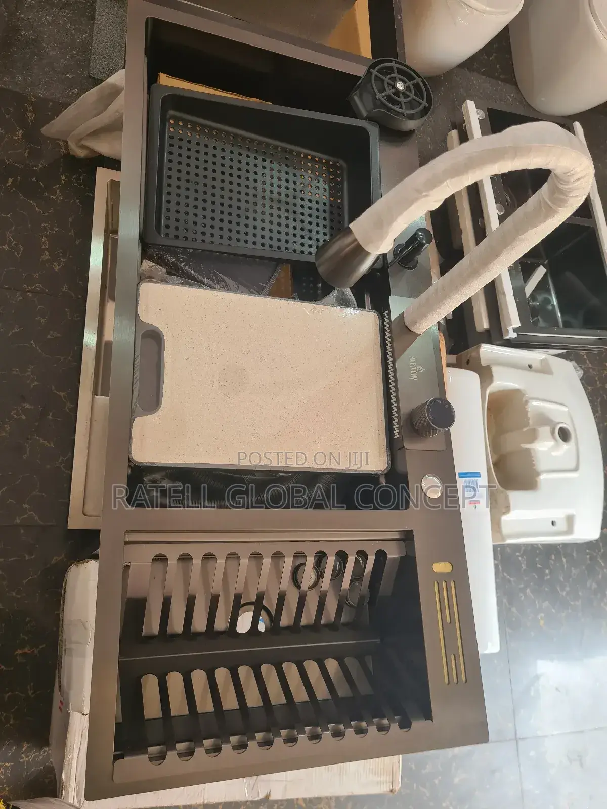 Muti-Function Kitchen Sink With Dish Drainer