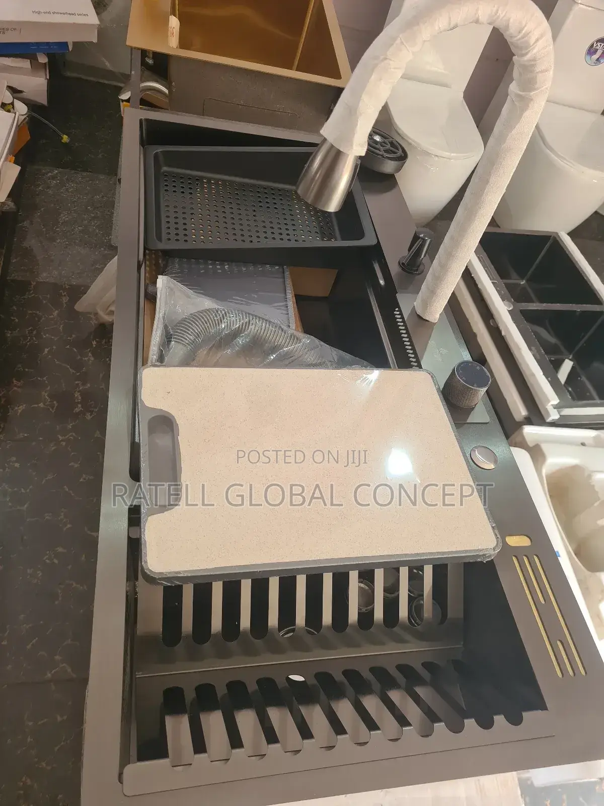 Muti-Function Kitchen Sink With Dish Drainer