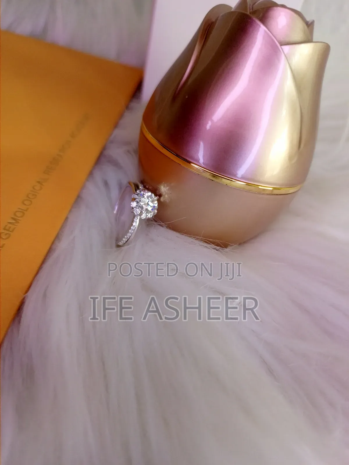 Charming Silver Mossanite Diamond Stone Ring Md009