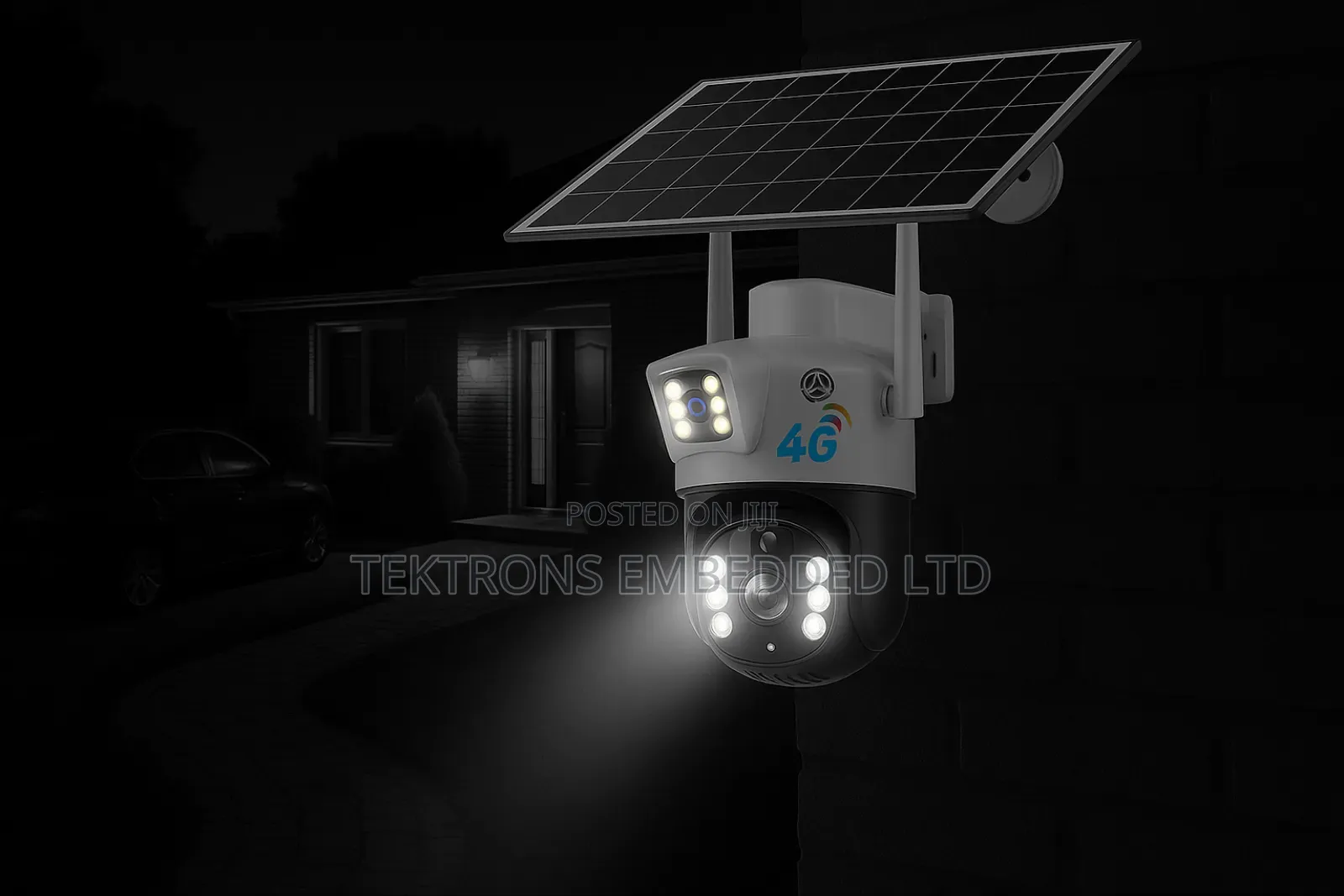 4g Solar Powered Dual Lens Security Outdoor Camera