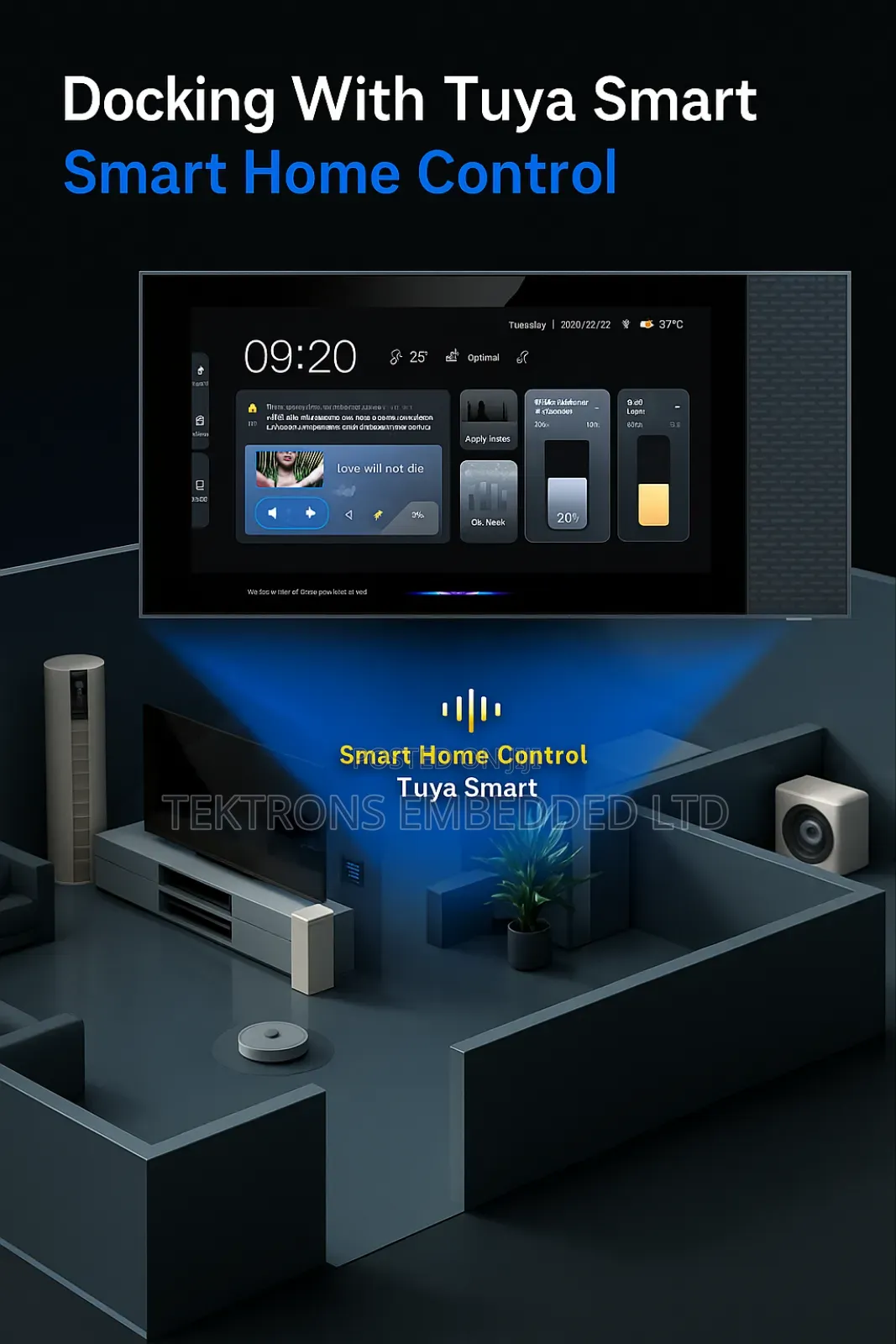 6" Smart Home Screen