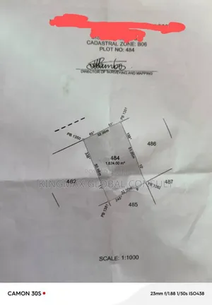 Land for Sale Mabushi - Plot 484 : Size 1.624sqm