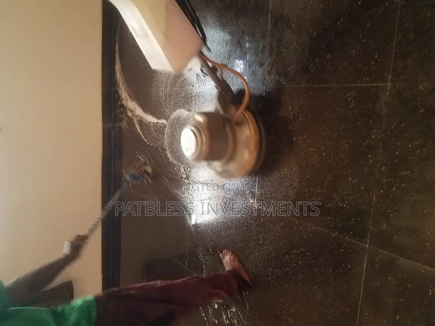 Polishing Buffing Marble, Terrazzo, Ceramic Tiles Floors.