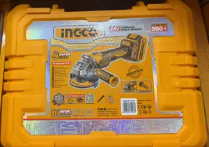Ingco Cordless 20v Lithium-ion Angle Grinder 115mm Kit