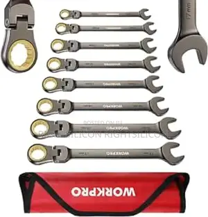 Usa Workpro 8-piece Flex-head Ratcheting Combination Wrench