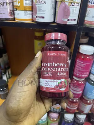 Photo - Earth Creation Cranberry Concentrate - 168mg. 60 Softgels