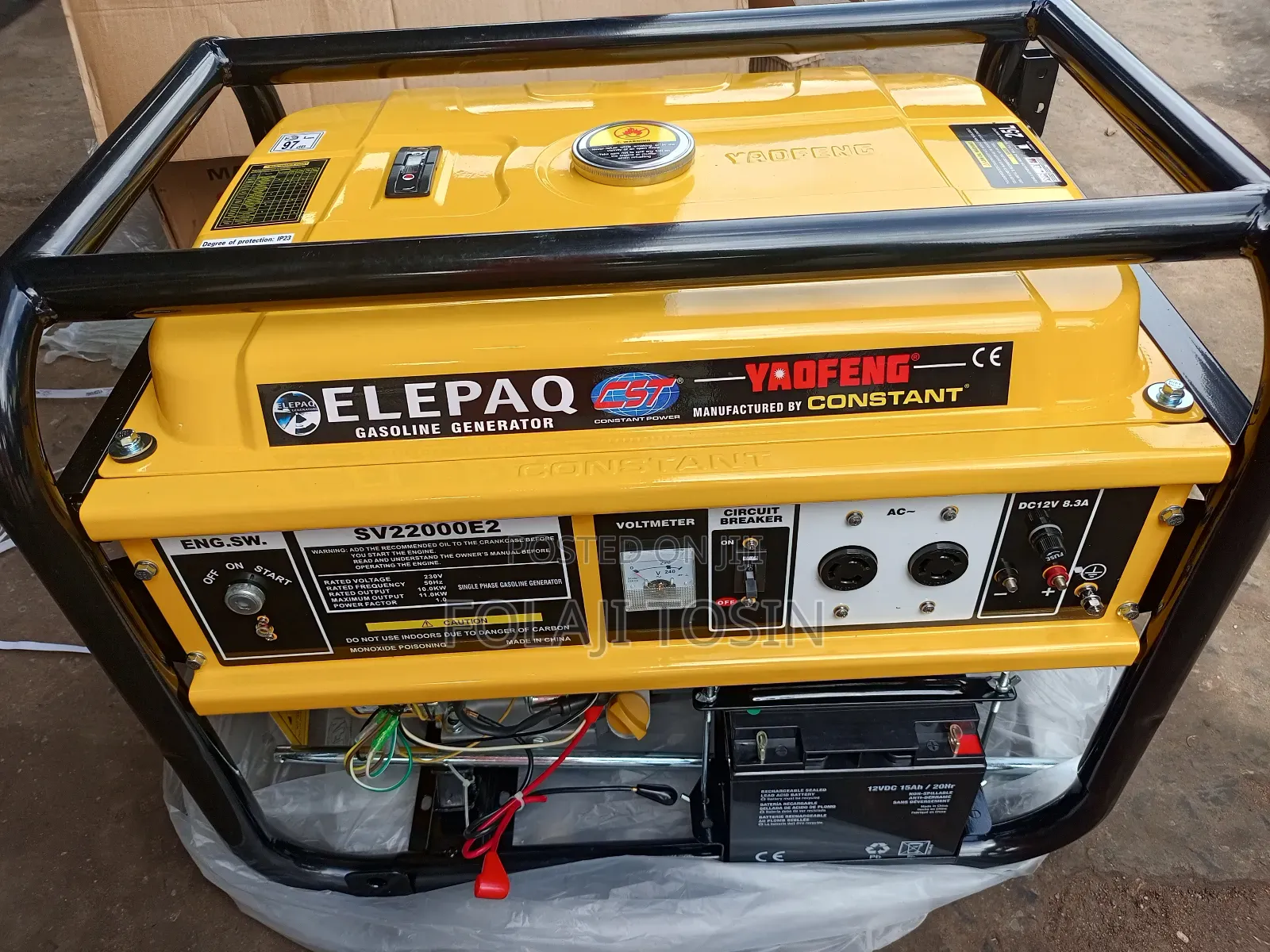 Elepaq Constant Sv22000e2 11kva Generator