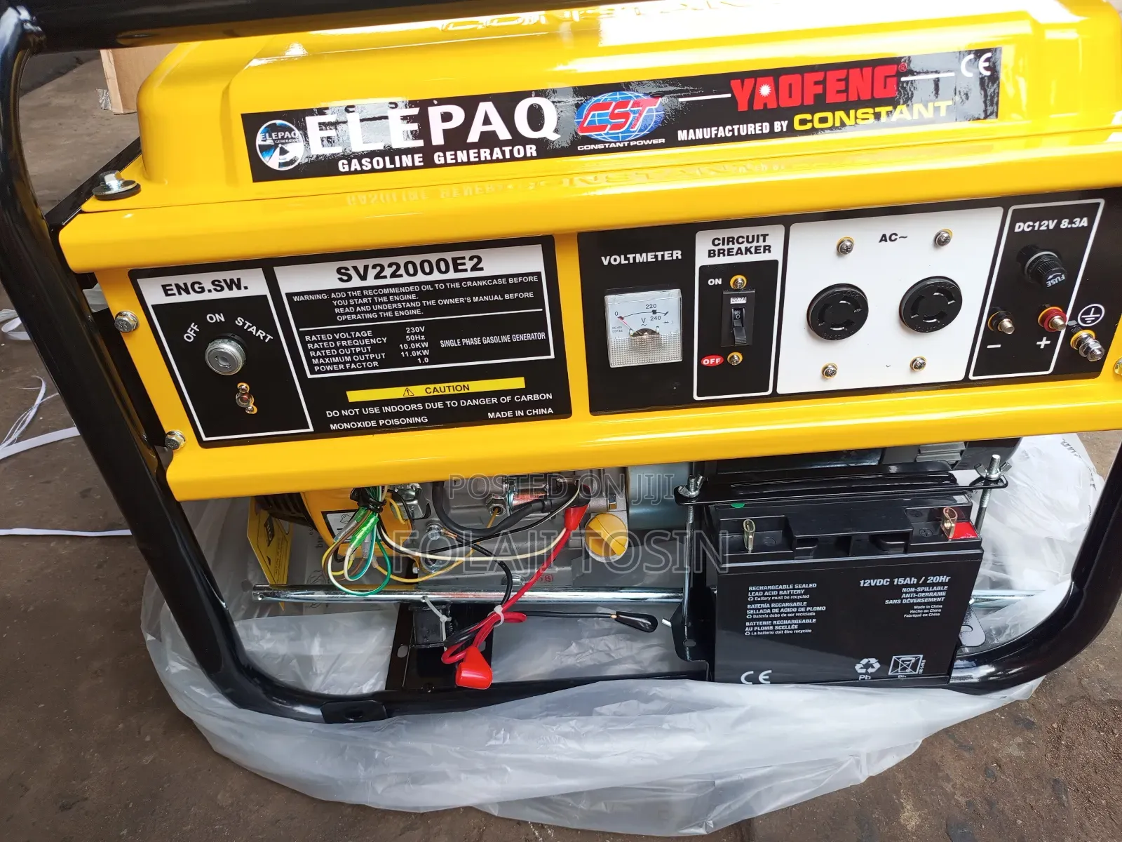 Elepaq Constant Sv22000e2 11kva Generator