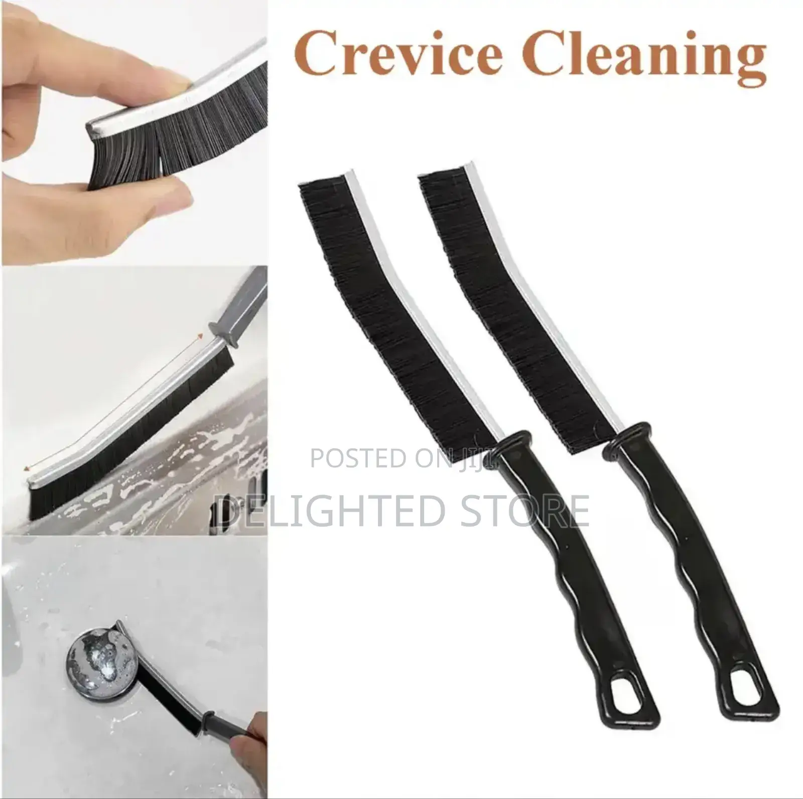 2pcs Crevice Long Handle Multifunctional Brush