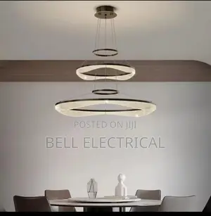 Black Modern Ring Stairs Led Lights