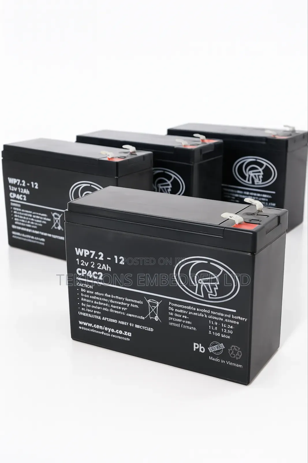 Centurion Battery 12v, 7.2ah