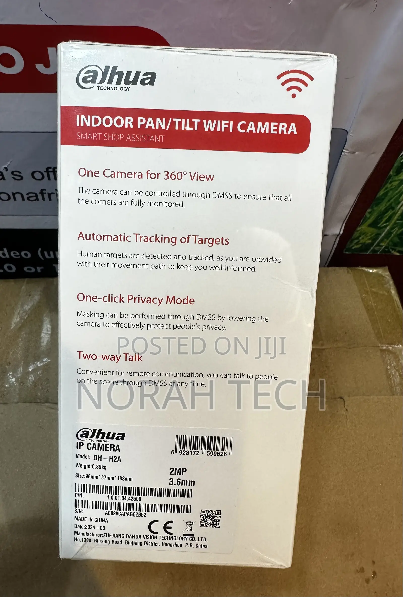 2mp Dahua Indoor Wifi Camera