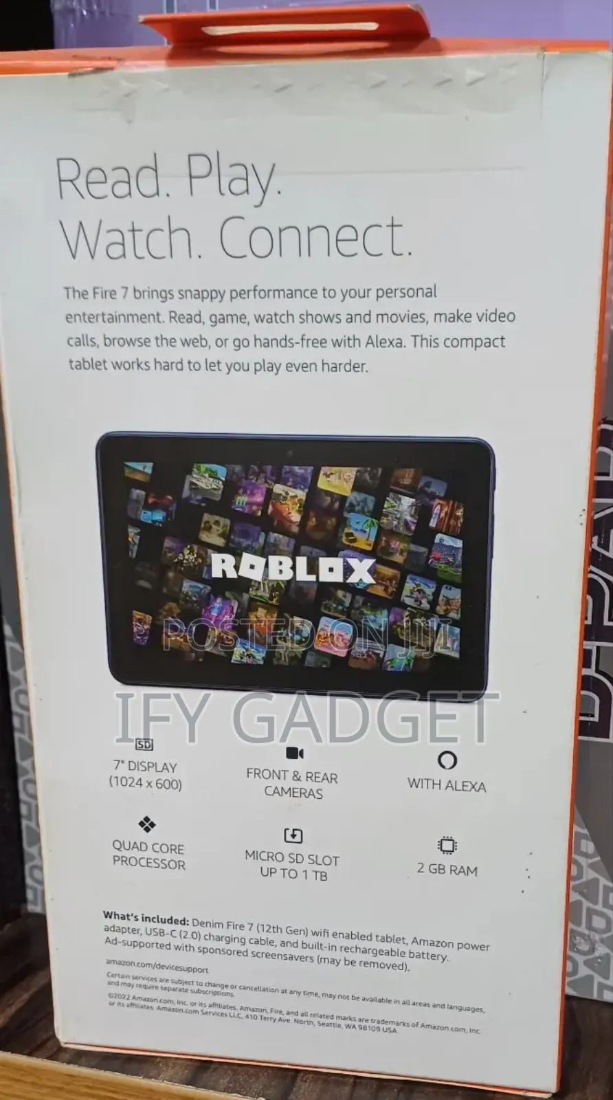 New Amazon Fire 7 16 GB Gray