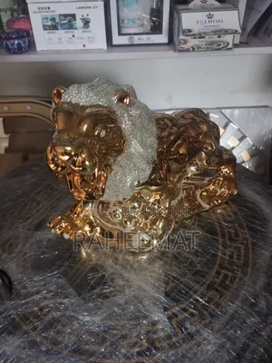 Golden Lion Figurine