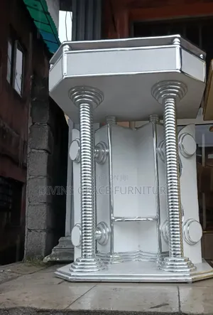Silver Color Church Pulpit