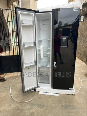 Standard Side by Side Inverter Refrigerator -Black-Glass