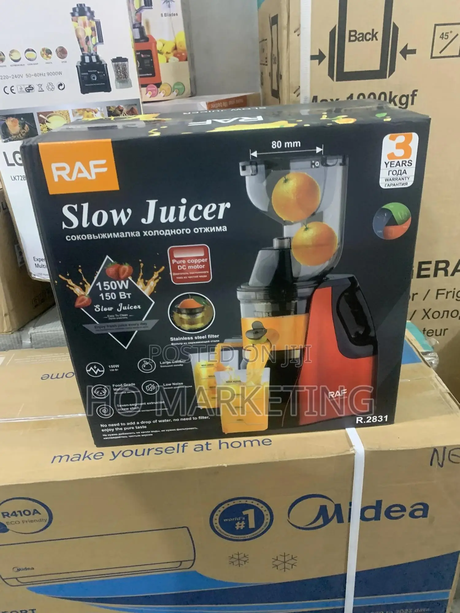 Raf R.2838 150w Juicer – Efficient, Quiet, Easy to Clean