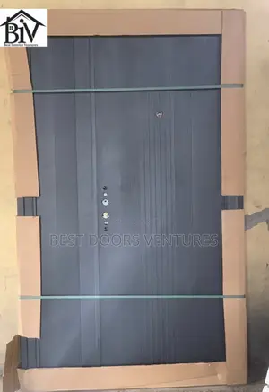 4ft by 7ft Entrance Door Gray Color With Stripes