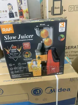 Raf R.2838 Slow Juicer – Wide Mouth, Dual Spout Design