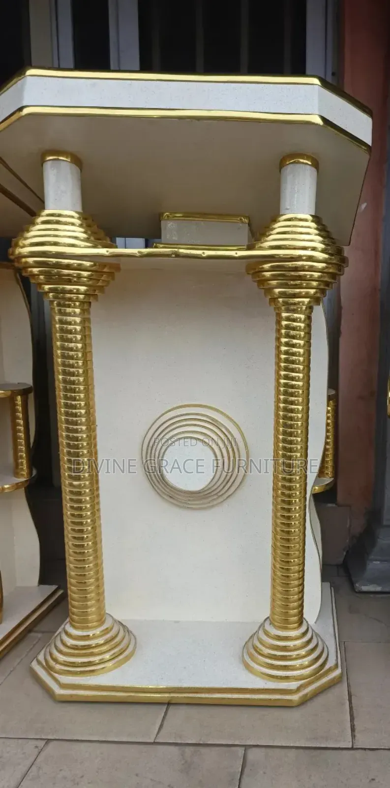 Church Pulpit 2 Pillars