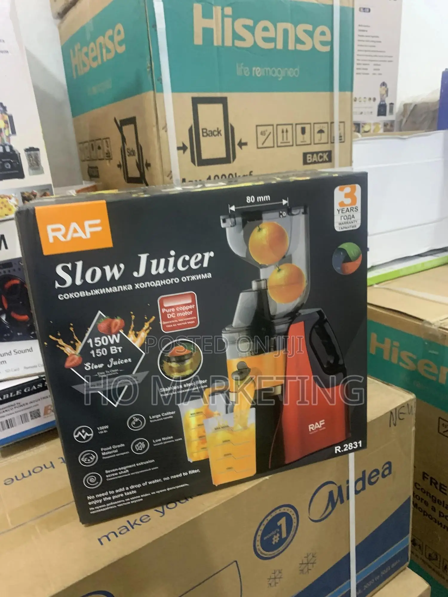 Raf R.2702 150w Juicer – Cold Press Technology,
