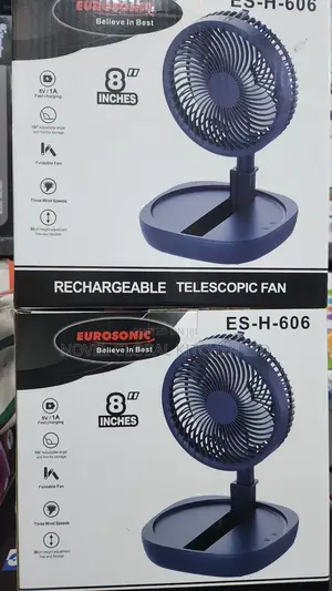 8"Inches Rechargeable Telescopic Fan