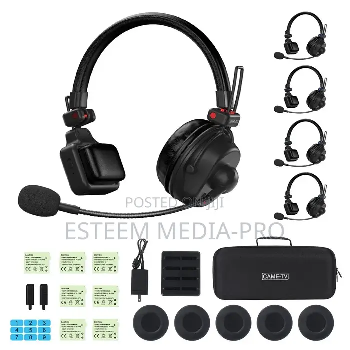 Came-Tv Waero Pro Wireless Intercom Headset - 5 Pack