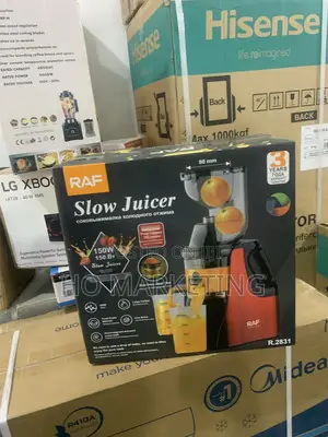 Raf R.2831 Centrifugal Juicer – 150w, Wide Feeding Tube