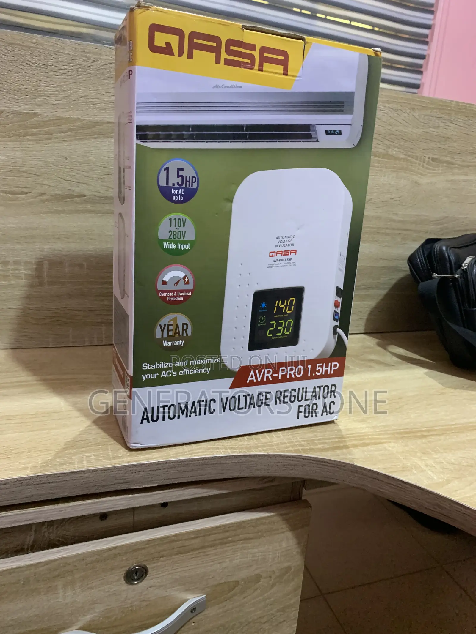 Qasa 2000w Auto Voltage Regulator Keeps Your Appliances Safe