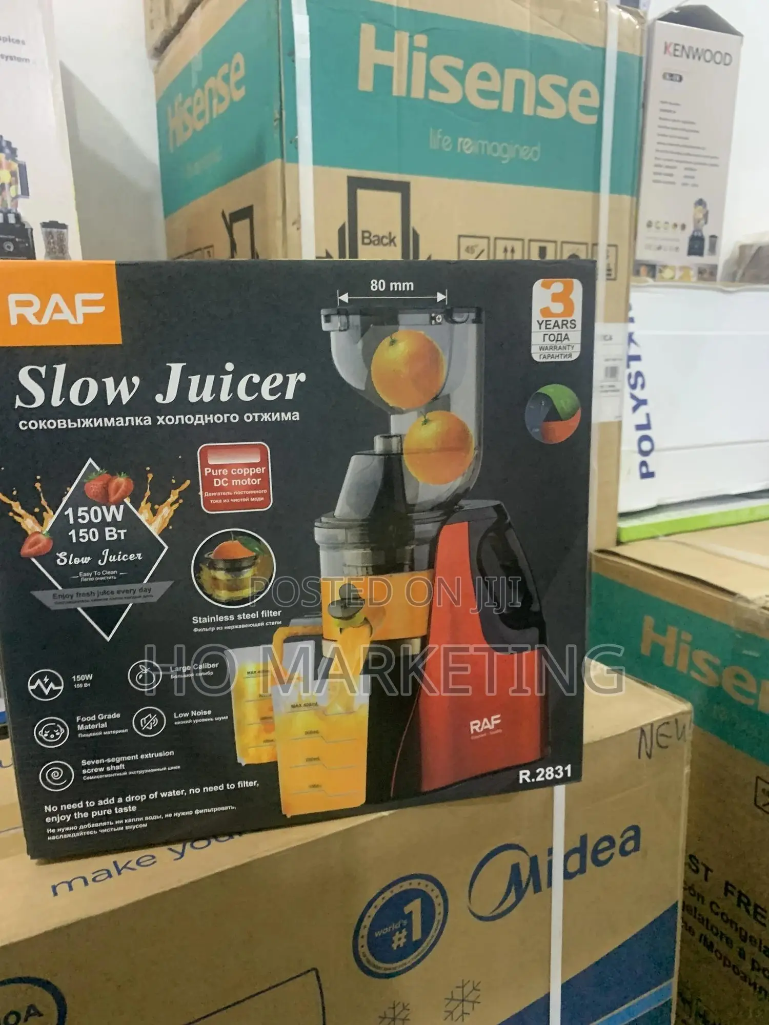 Raf R.2831 Slow Juicer – Home Use, Easy to Clean