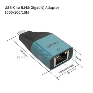 Onten Otn-Uc101 Usb-C to Lan Adapter 1000mbp/S