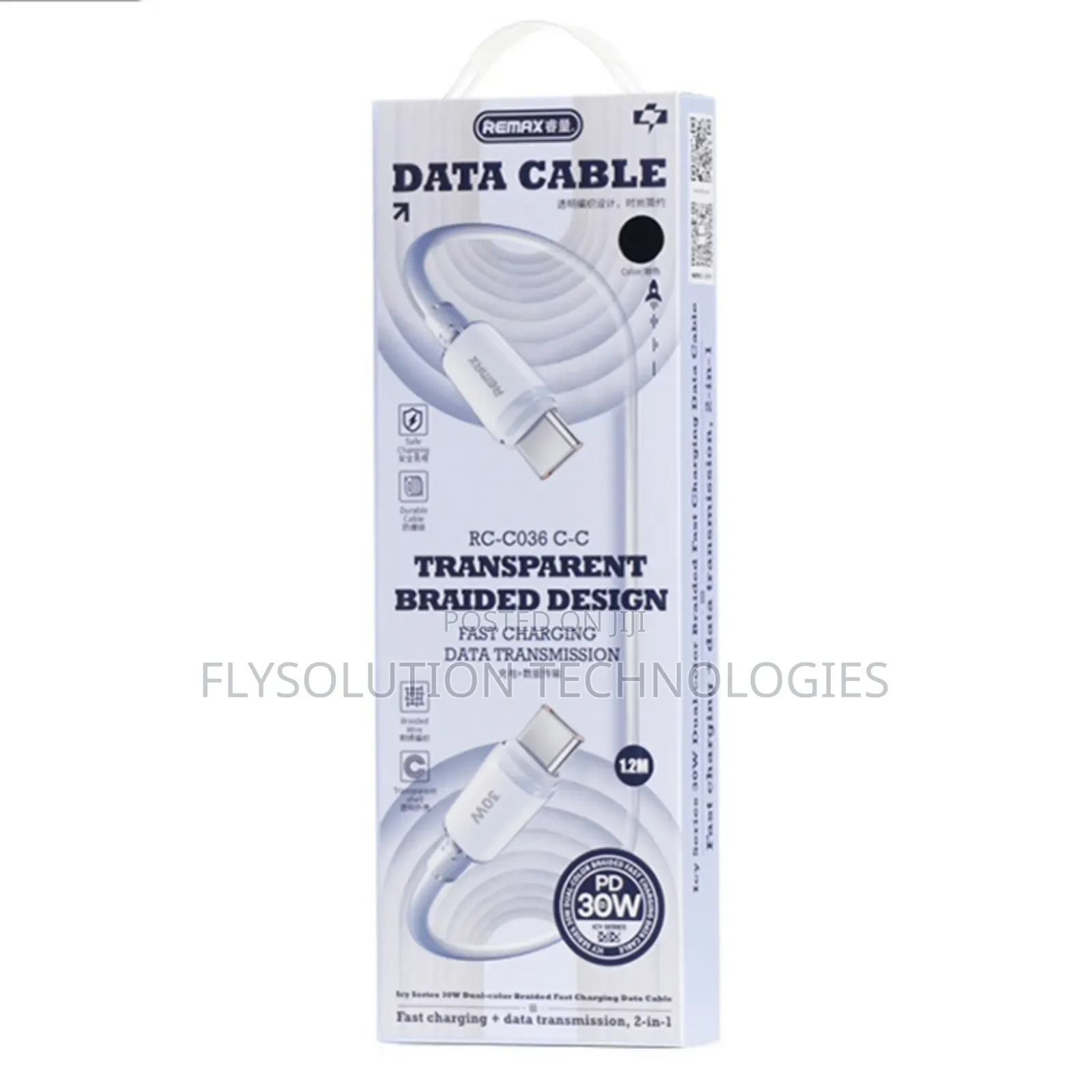 Remax Rc-C036 Usb-C to Usb-C 1.2m Data Cable 30w