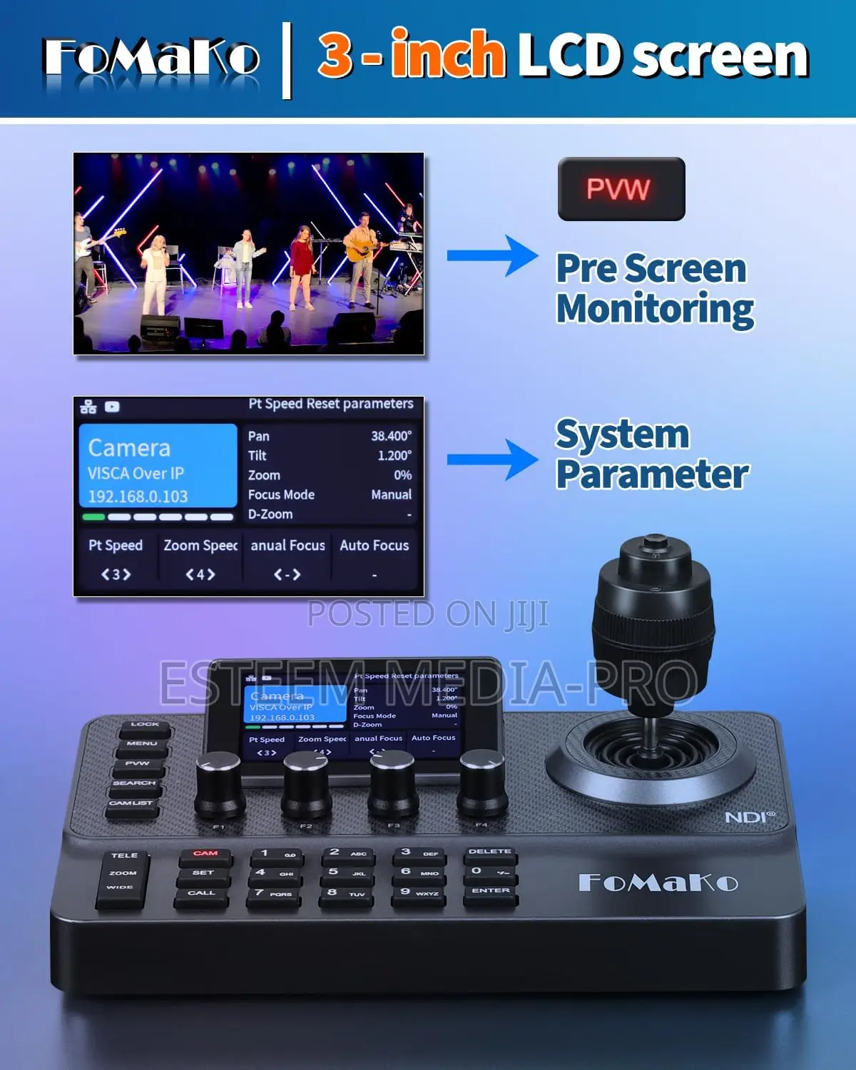 Fomako Kc606n Ndi|Hx PTZ Camera Controller