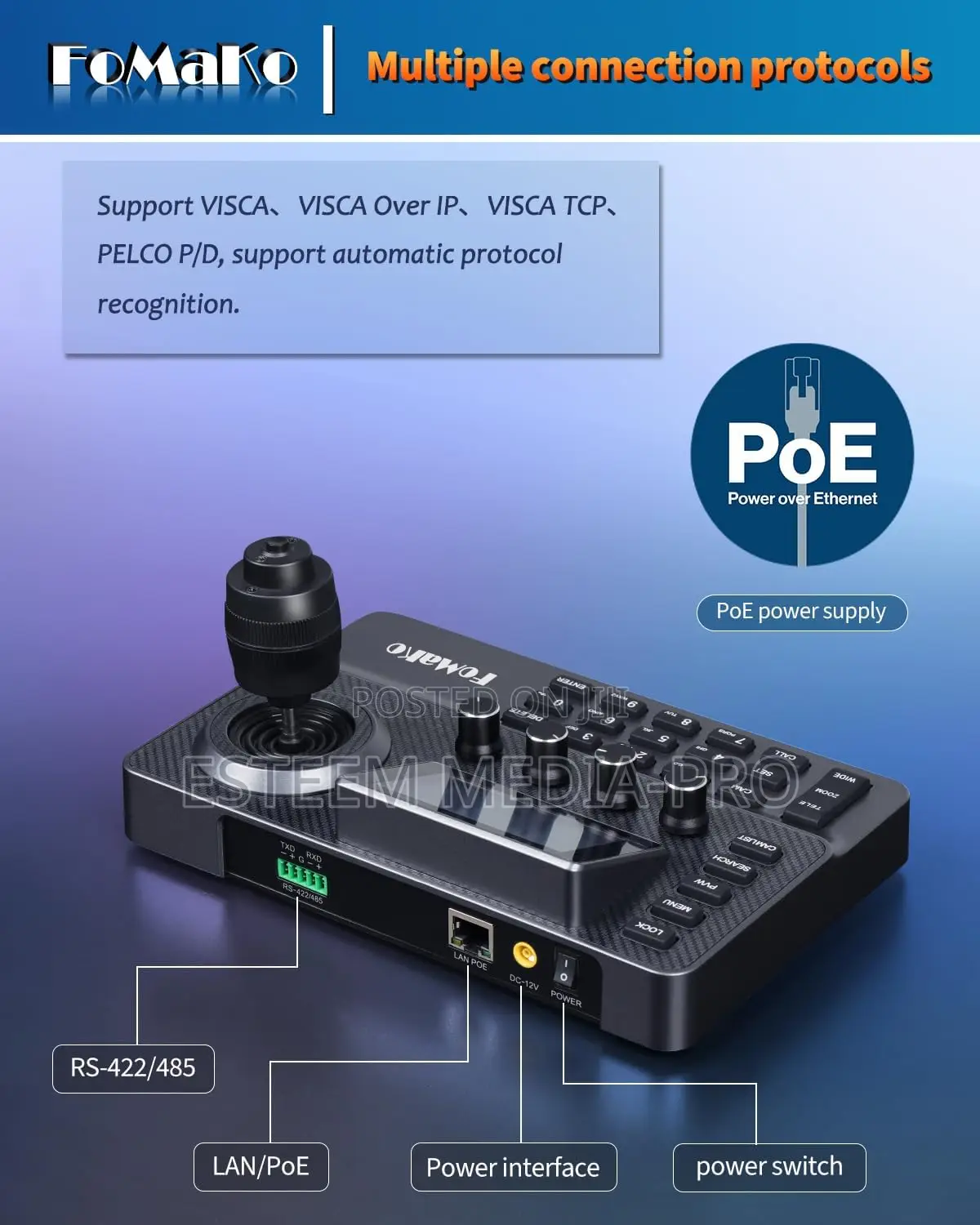 Fomako Kc606n Ndi|Hx PTZ Camera Controller