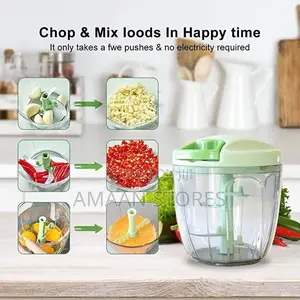 Photo - Manual Hand-pull Food Chopper | Vegetable Cutter Mixer