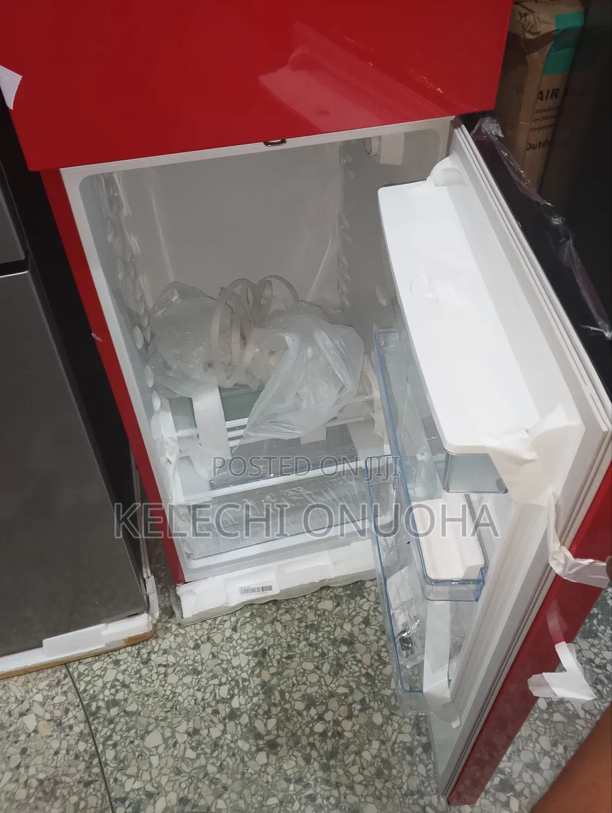 Hisense Red Fridge With Dispenser