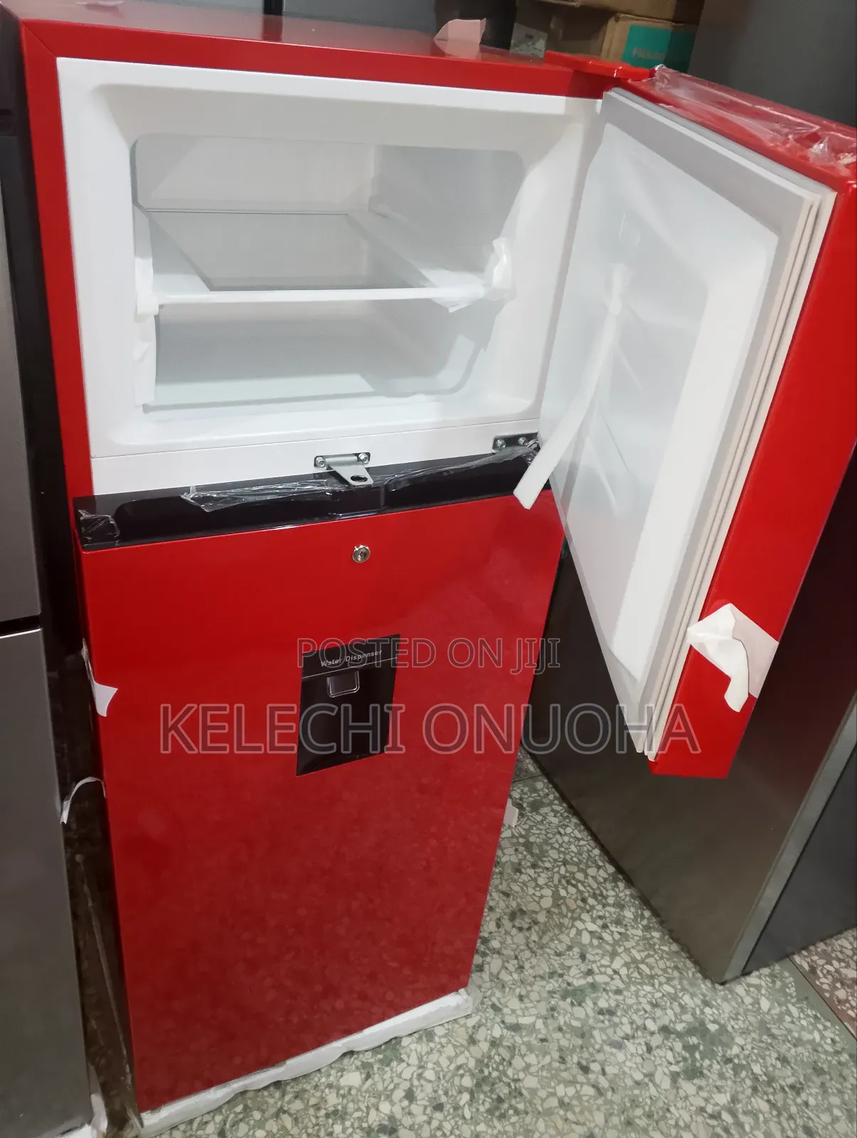 Hisense Red Fridge With Dispenser