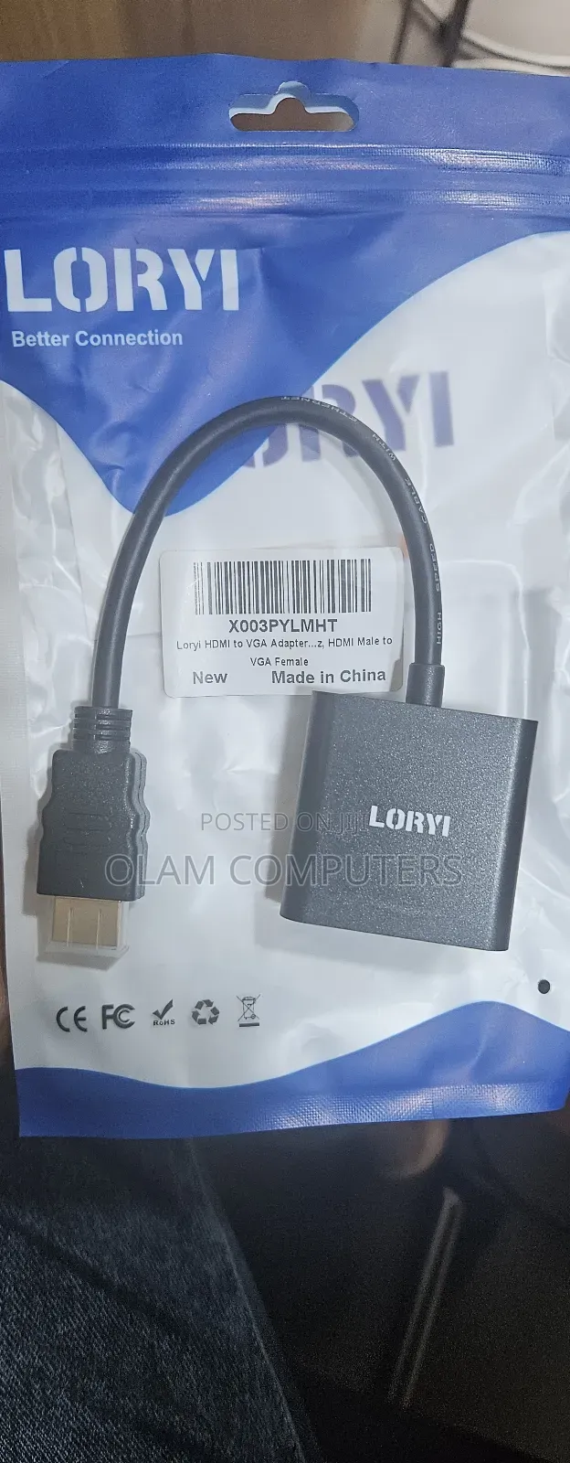 Loryi Hdmi to Vga Adapter