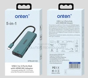 Onten Uc123 Usb-C to Hdmi 3 Port