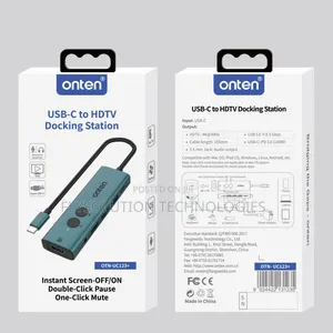 Onten Uc123+ Usb-C to HDTV Dock Station